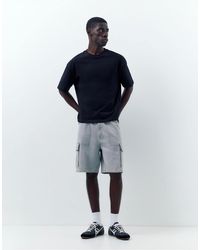 Pull&Bear - – weite cargo-bermudashorts - Lyst