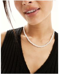 Weekday - Faux Pearl Necklace - Lyst