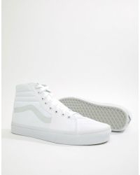 vans old skool trainers in white vd3hw00