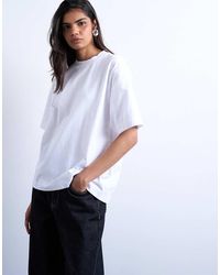 TOPSHOP - Premium Basic Short Sleeve Tee - Lyst