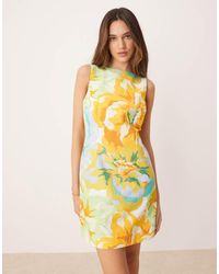 Nobody's Child - Freya Linen-look Mini Shift Dress - Lyst