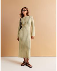 & Other Stories - Crochet Knitted Maxi Dress With Open Tie Back - Lyst