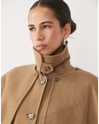 Barbour - Aggy Wool Cape Coat - Lyst