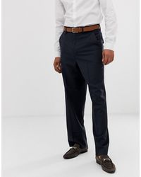 ASOS Wide Leg Smart Trousers - Blue