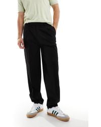 ASOS - Pantalon fuselé oversize et élégant avec pinces à l'avant - Lyst