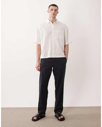 JJ Rebel - Drawstring Linen Mix Trouser - Lyst