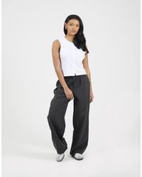 Brave Soul - Stripe Straight Leg Suit Trousers - Lyst