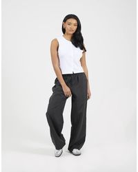 Brave Soul - Stripe Straight Leg Suit Trousers - Lyst