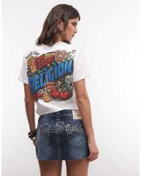 TRUE RELIGION - Crystal Soulful Back Graphic Baby T-shirt - Lyst