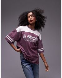TOPSHOP - Co Ord Graphic Le Sports Oversized Tee - Lyst