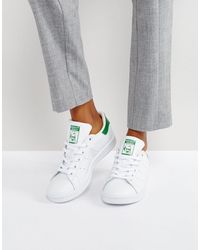 adidas Originals - Zapatillas en y verde stan smith - Lyst