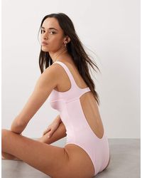 Free Society - Square Neck Swimsuit - Lyst