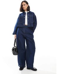 ASOS - Barrel Leg Jean With Tab Detail - Lyst