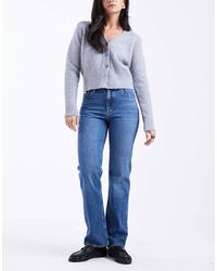 Calvin Klein - High Rise Straight Jeans - Lyst