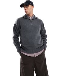 Jack & Jones - Fluffy Knitted Half Zip - Lyst