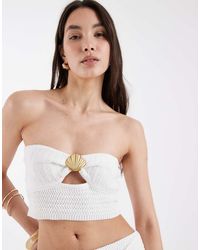4th & Reckless - Crop Top Da Spiaggia A Fascia - Lyst