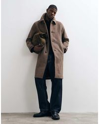 Abercrombie & Fitch - Smart Wool Rich Longline Coat - Lyst