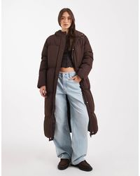 Threadbare - Doudoune longue à capuche - Lyst