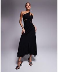 Forever New - – asymmetrisches spitzen-maxikleid - Lyst