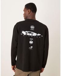 ASOS - Heavyweight 240gsm Long Sleeved Relaxed Fit T-shirt With Spine Print - Lyst