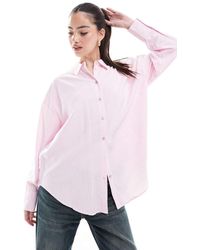 Vero Moda - Camicia Oversize E Bianca A Righe - Lyst