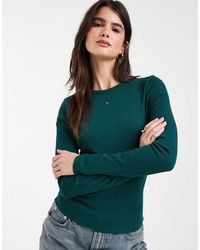 Tommy Hilfiger - Flag Logo Slim Fit Long Sleeve T-shirt - Lyst