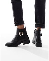 SEQWL Wide Fit - – latte – elegante chelsea-stiefel - Lyst