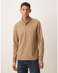 ASOS - Essentials Regular Fit Long Sleeve Polo Shirt - Lyst