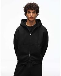 Bershka - Boxy Zip-up Hoodie - Lyst