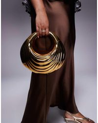 ASOS - Metallic Clutch Tas - Lyst