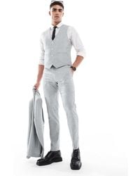 ASOS - Wedding – strukturierte skinny-fit-anzughose - Lyst