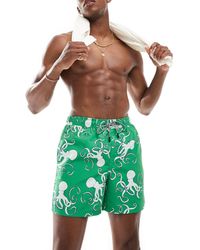 Jack & Jones - Swim Shorts With Octopus Print - Lyst