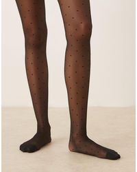 JJXX - Sheer Tights With Polka Dots - Lyst