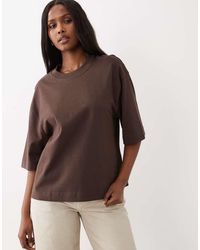 Gina Tricot - Short Sleeve Boxy Tee - Lyst