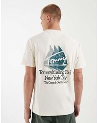 Tommy Hilfiger - Sailboat Back Print Relaxed Fit T-Shirt - Lyst