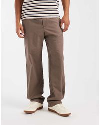 Gap - Pull On Linen Mix Trousers - Lyst