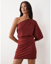 ASOS - Linen Look Jersey Mini Dress - Lyst