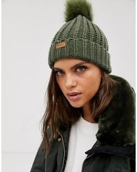 barbour womens bobble hat