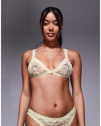 ASOS - – hazel – weicher triangel-bh aus durchgehender spitze mit zartem spitzenbesatz - Lyst