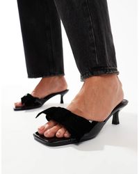 Asos Design Wide Fit - Asos design – hyphen – mules - Lyst