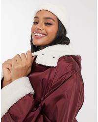 ASOS Borg Lined Maxi Raincoat - Red