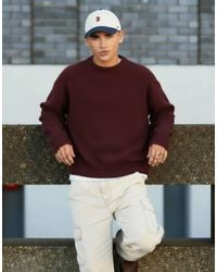 ASOS - Pull coupe carrée ultra oversize en maille avec col ras - Lyst