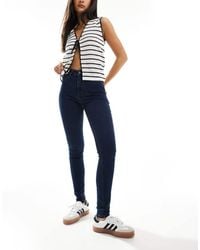 Noisy May - Callie High Waist Skinny Jeans - Lyst