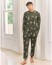 Chelsea Peers - Rugby Dogs Print Long Pyjama Set - Lyst