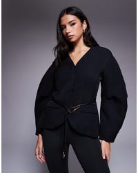 River Island - Cocoon Sleeve Tailored Blazer - Lyst