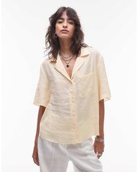 TOPSHOP - Co-ord Super Soft Cupro Shirt - Lyst