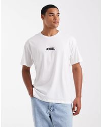 JJ Rebel - T-shirt oversize à imprimé eclectic au dos - Lyst