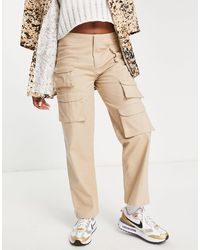 Collusion - Low Rise Straight Leg Cargo Trousers - Lyst