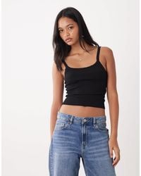 Miss Selfridge - Ruffle Trim Cami Top - Lyst