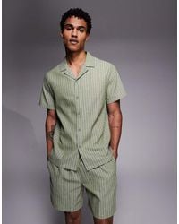 South Beach - Short Sleeve Linen Shirt - Lyst